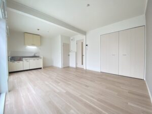 2DK→広々1LDKへかわいいナチュラルROOMで賃料アップ！暮らしやすい間取りを追求した賃貸経営リノベ